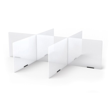 Jonti-Craft See-Thru Table Divider Shields, 6 Station, 58.5 in. x 47.5 in. x 16 in. 9833JC